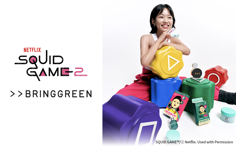 Bring Green x Netflix Squid Game 2 collaboration announcement banner